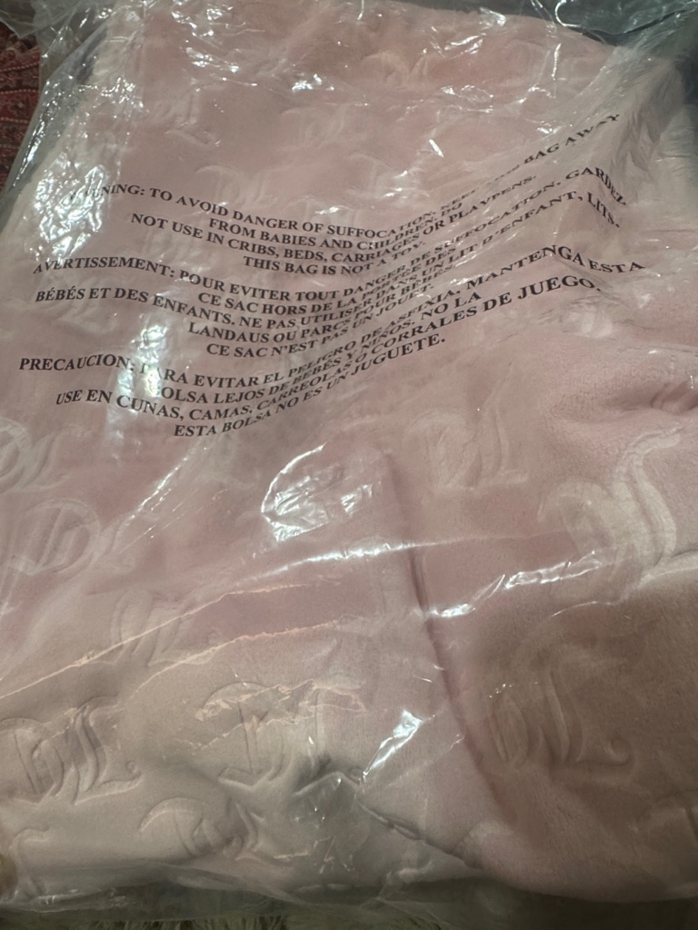 Juicy Couture Embossed “JC”Patterned Velour Track Pants/Size XL/NIB/SEALED! - Picture 13 of 16
